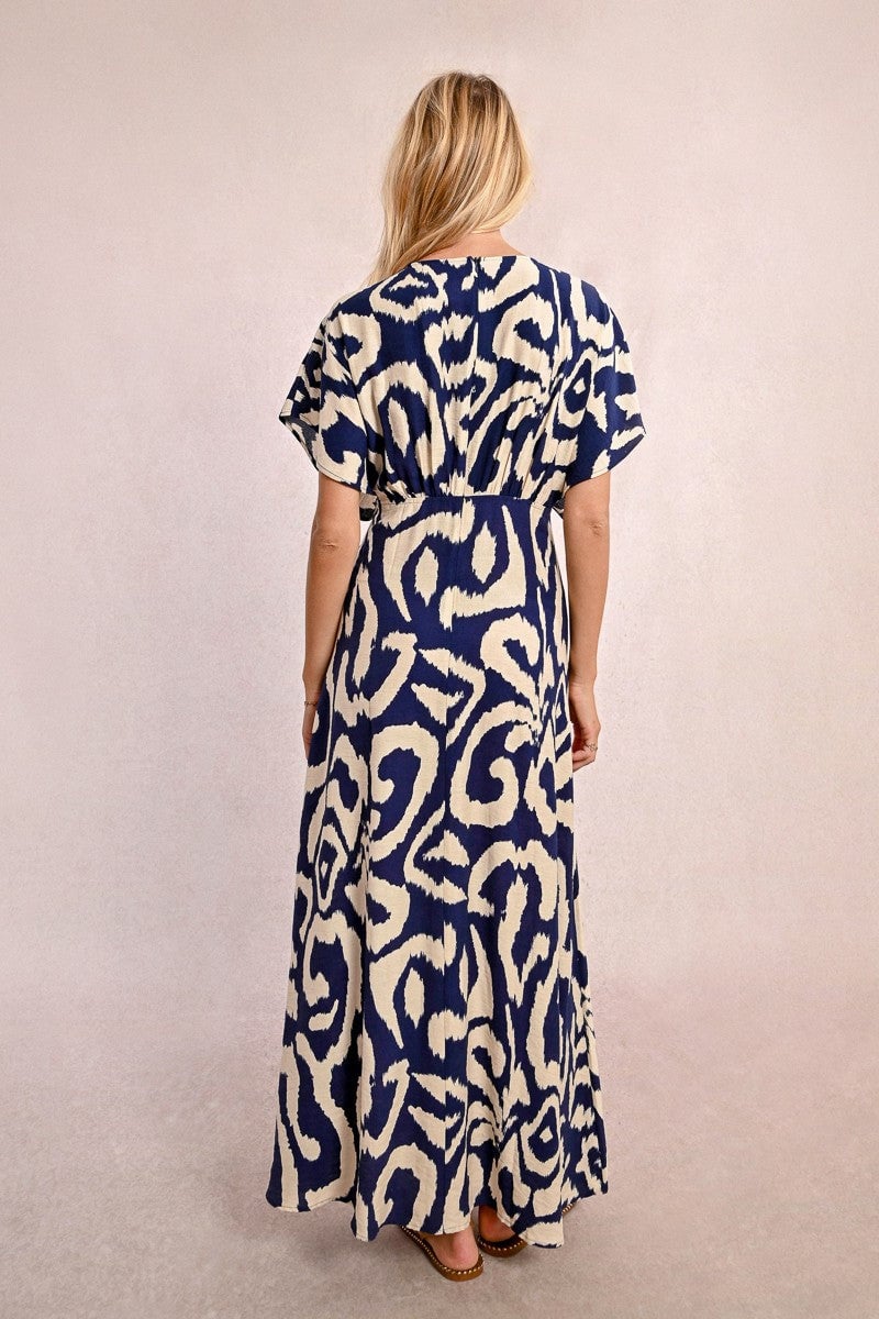 Deep V Waves Dress