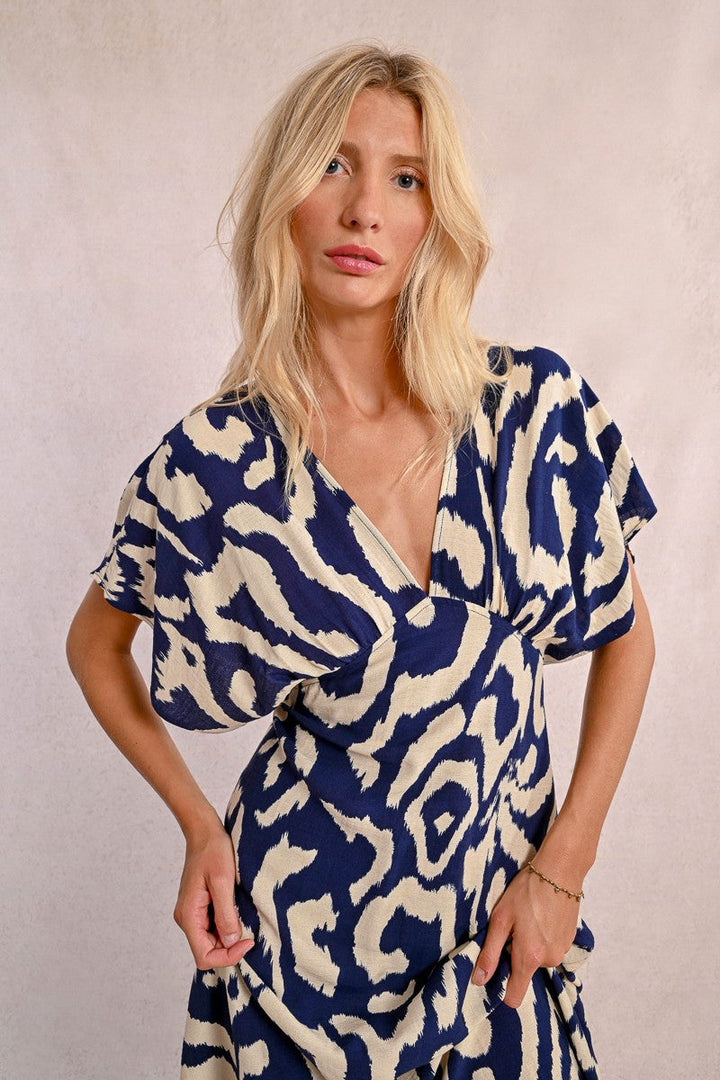 Deep V Waves Dress