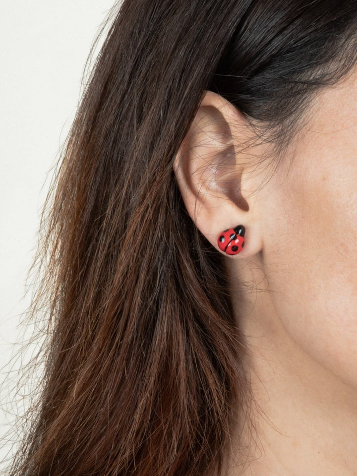Mini Ladybug Earrings