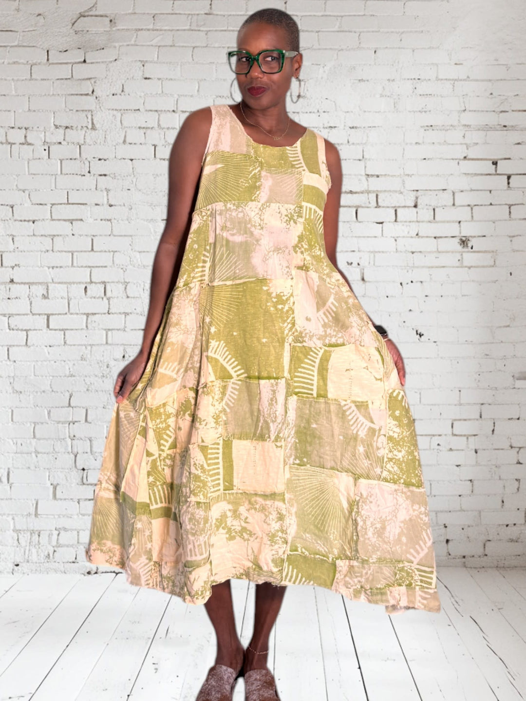 Patchwork Tank Dress