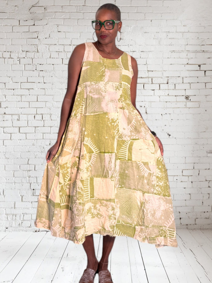 Patchwork Tank Dress
