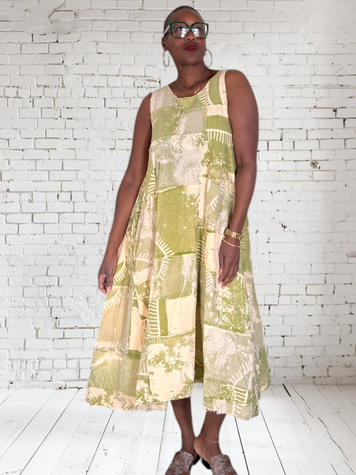 Patchwork Tank Dress