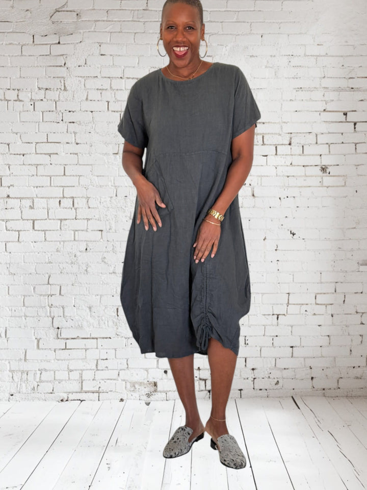 Bungee Linen Dress