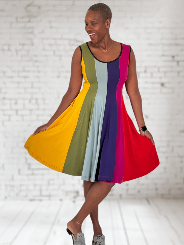 Prismatic Vacation Dress