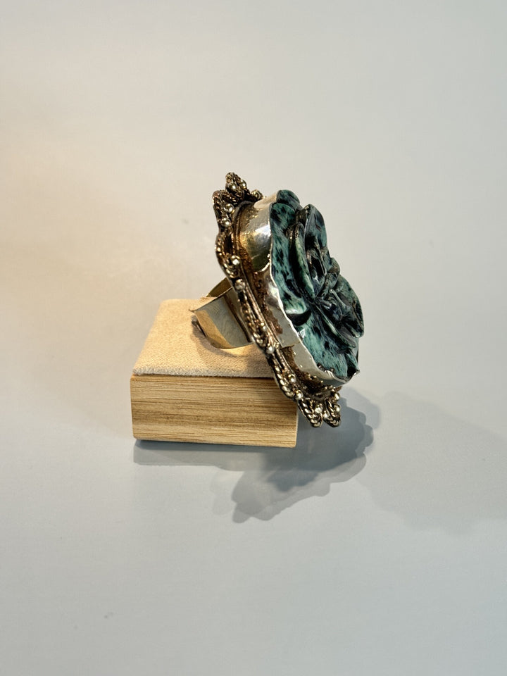 Carved Rose Ring