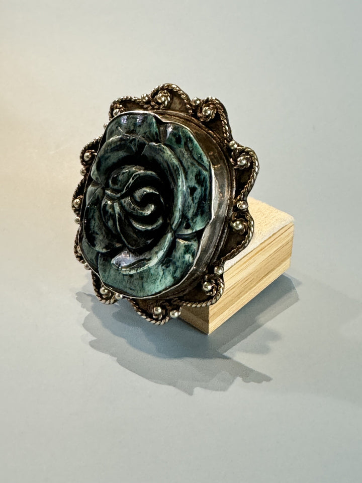 Carved Rose Ring