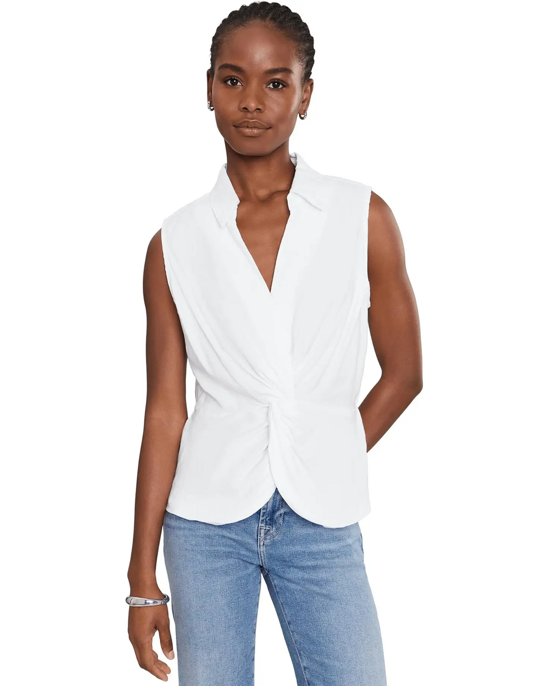 Sara Sleeveless Twist Top