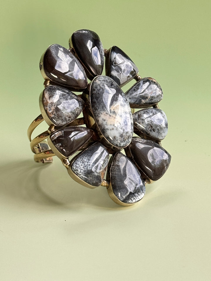 Grey Dendrite Cluster Cuff