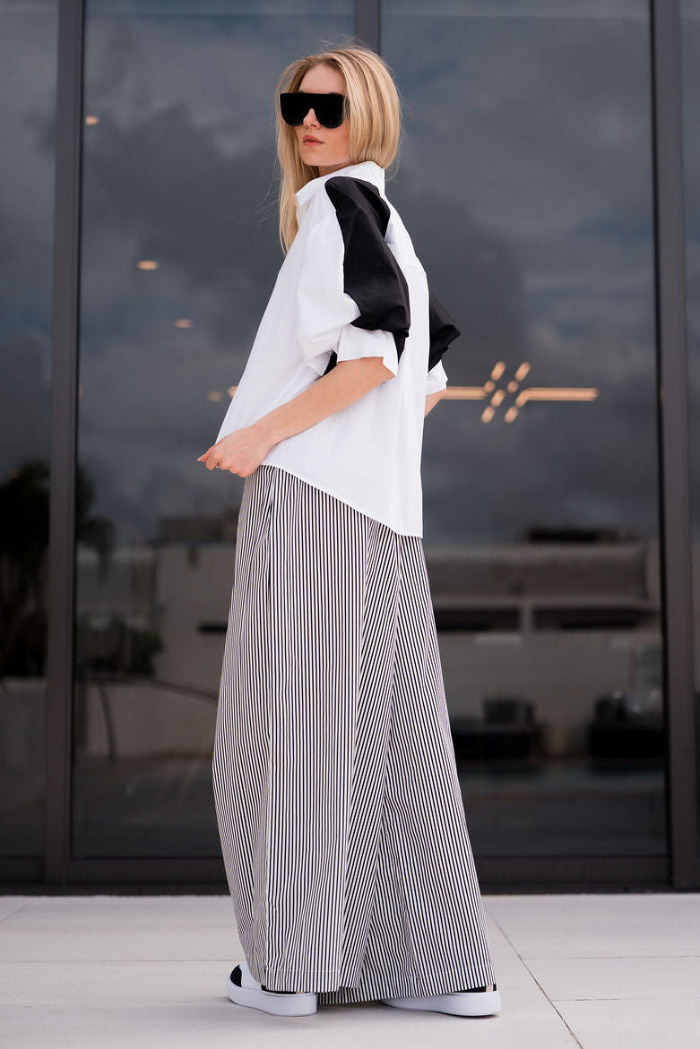 Cotton Balloon Sleeve Shirt