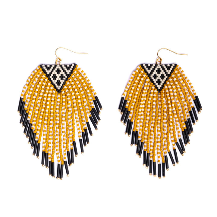 Sonoran Triangle Fringe Earrings