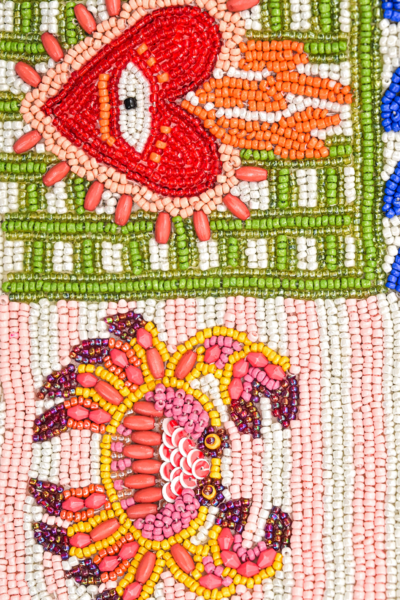 Sun Sea Beaded Handbag