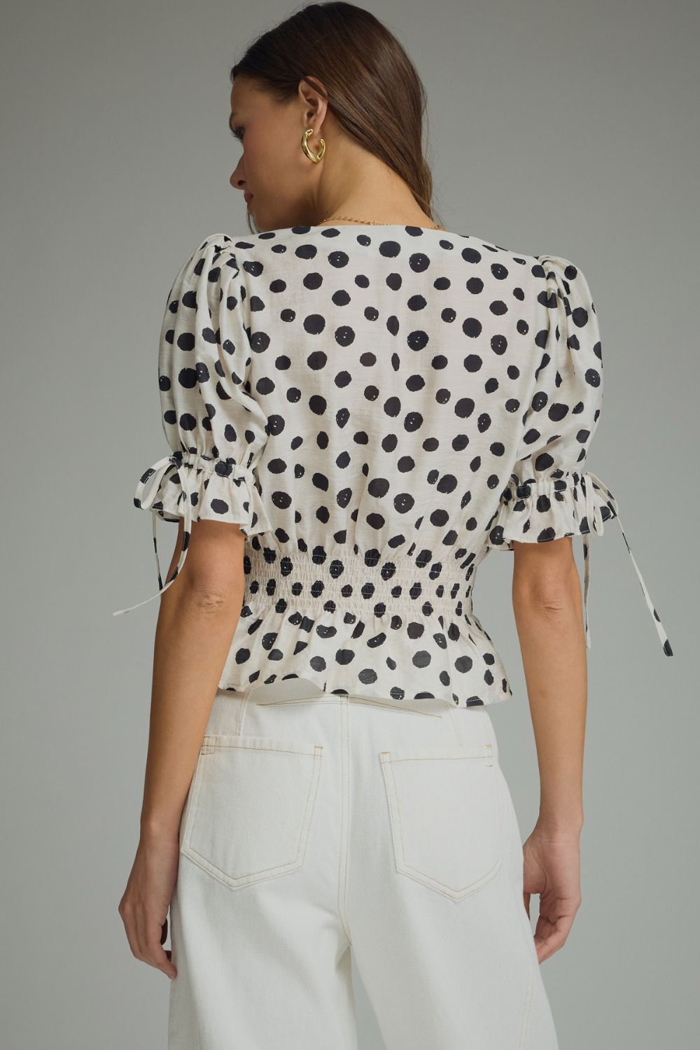 Dotted Button Up Top