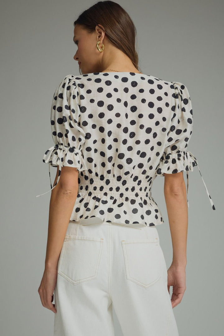 Dotted Button Up Top