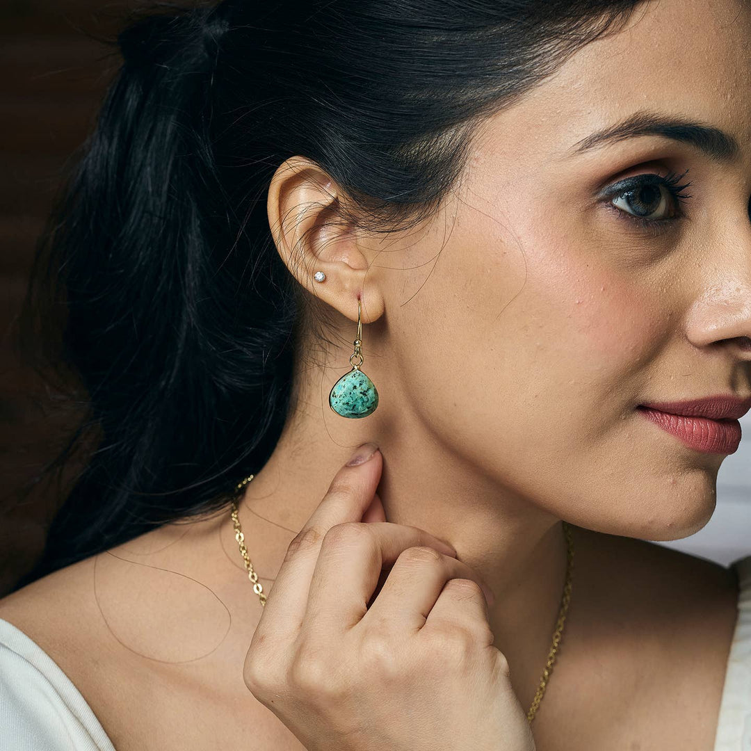 Semi Precious Stone Earrings