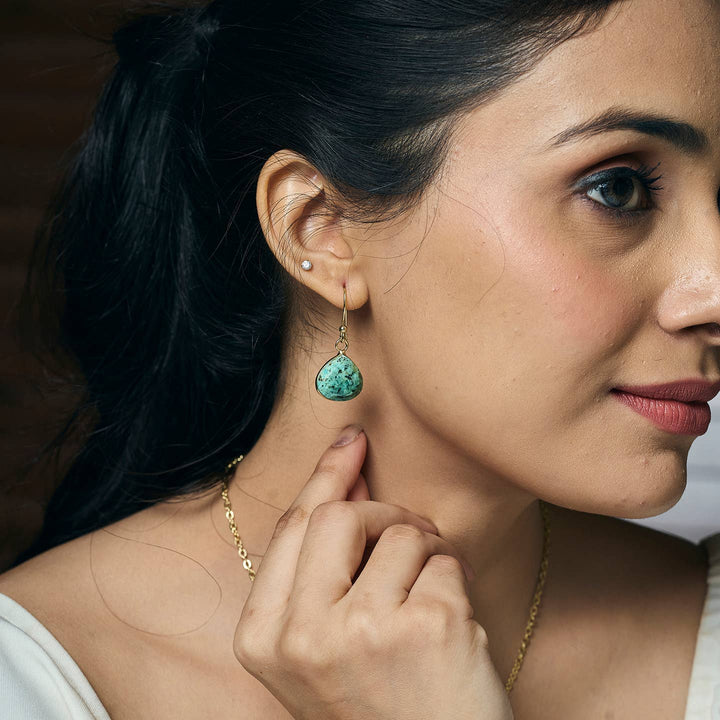 Semi Precious Stone Earrings
