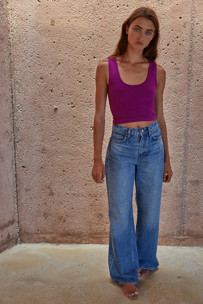 Ribbed Crop Tank