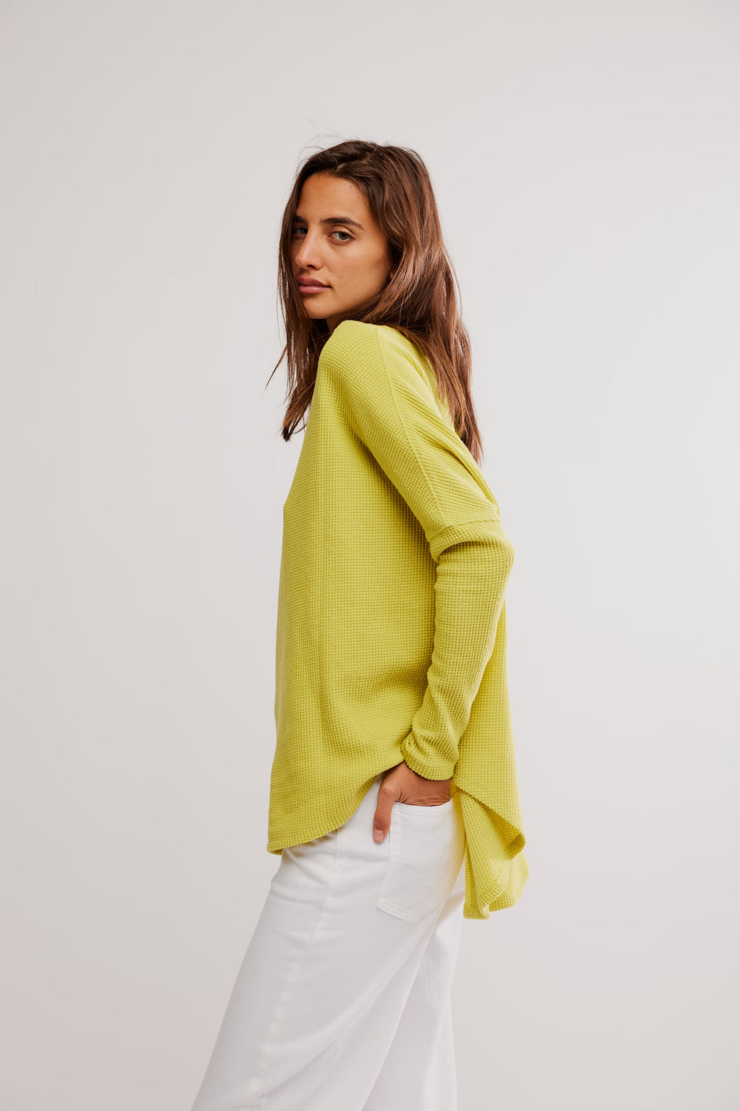 Latte Blues Thermal Top