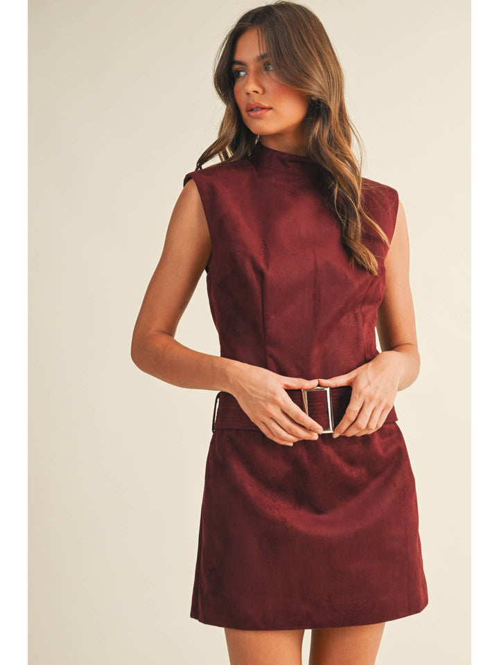 Suede Mini Dress