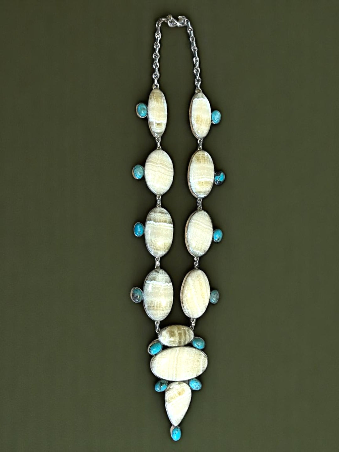 Jasper Turquoise Bib Necklace