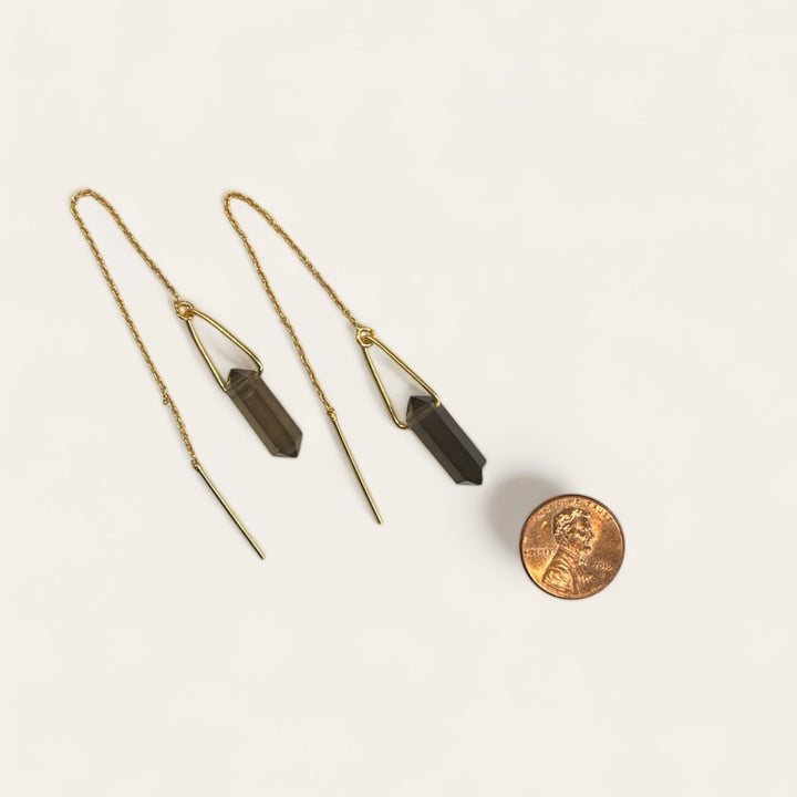 Stone Threader Earrings