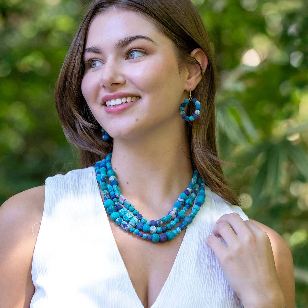 Aasha Trinity Monochrome Layer Necklace