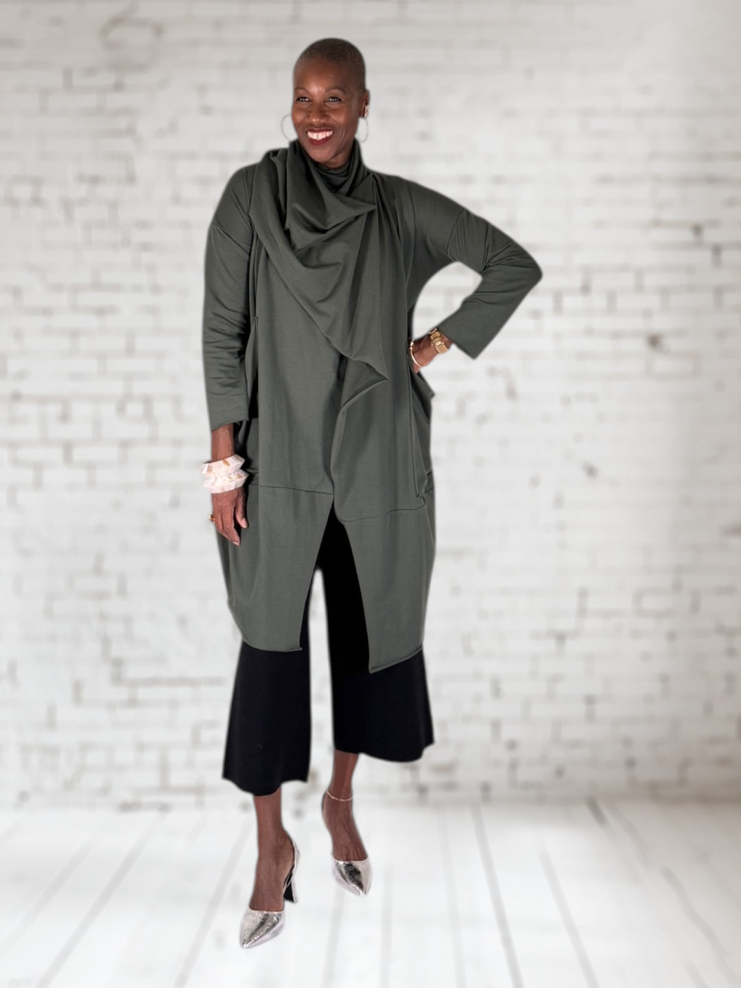 Knit Scarf Coat