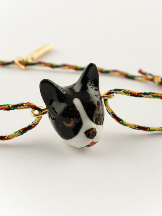 Black & White Frenchie Charm Bracelet