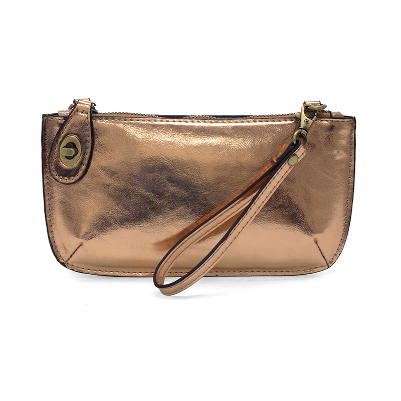 Liquid Metallic Crossbody Wristlet