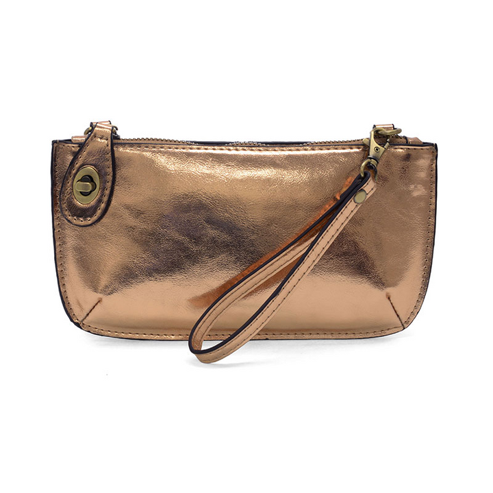 Liquid Metallic Crossbody Wristlet
