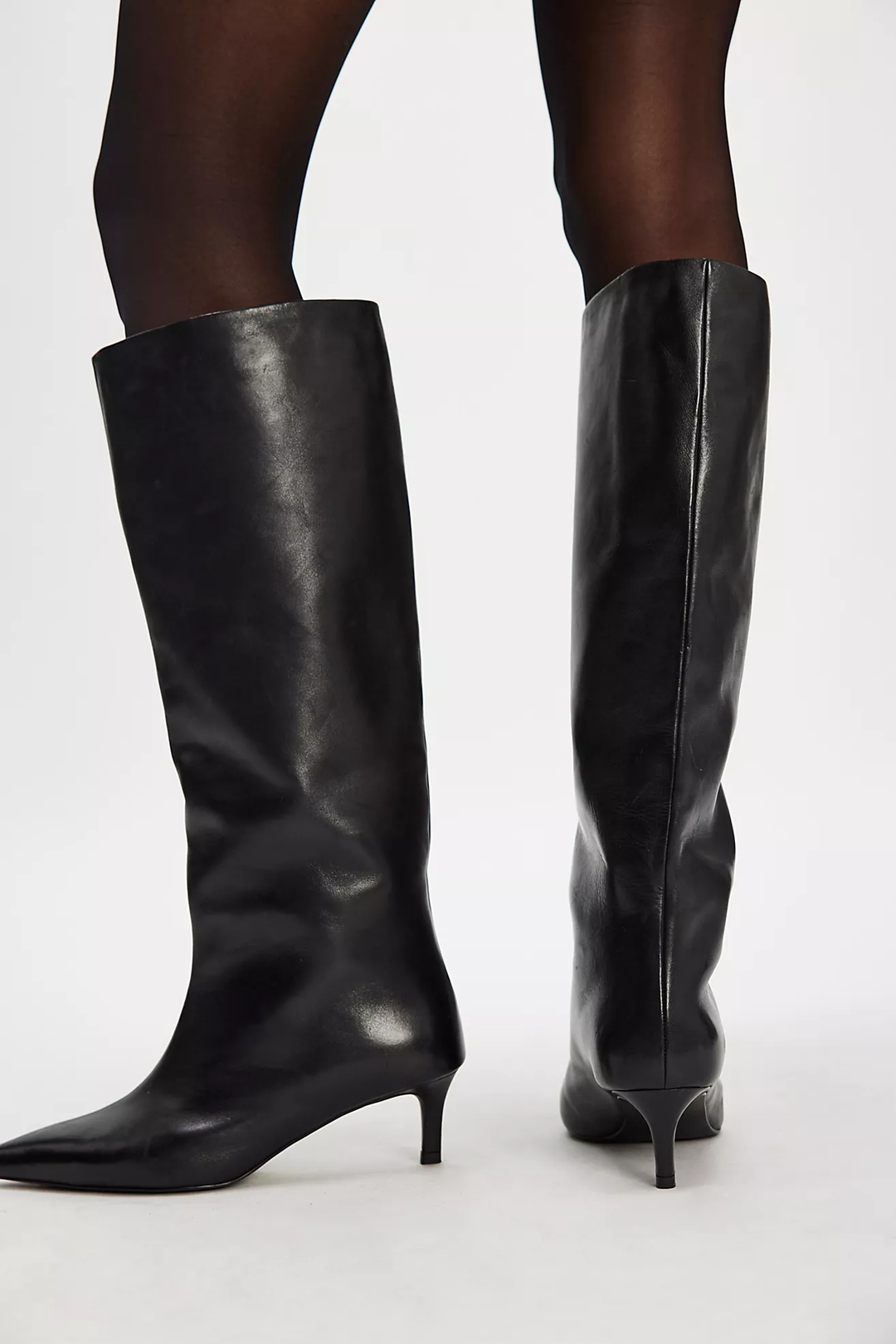 Kiki Kitten Heel Leather Boot