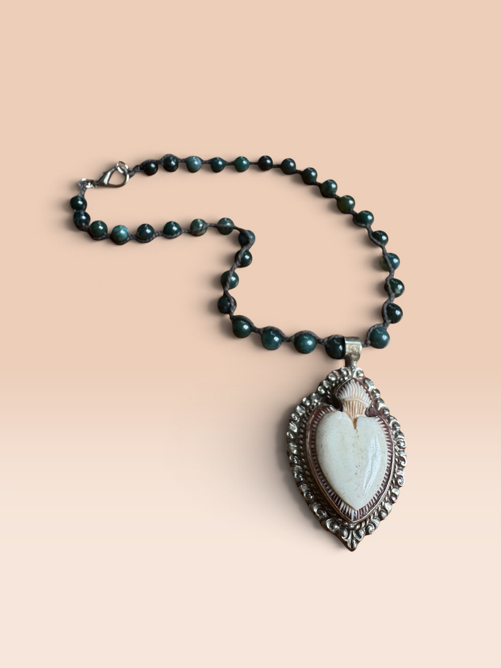 Heart Bone Jade Necklace