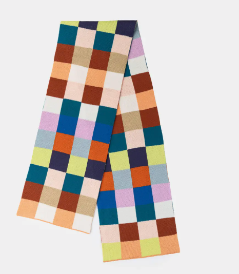 Color Patch Big Scarf