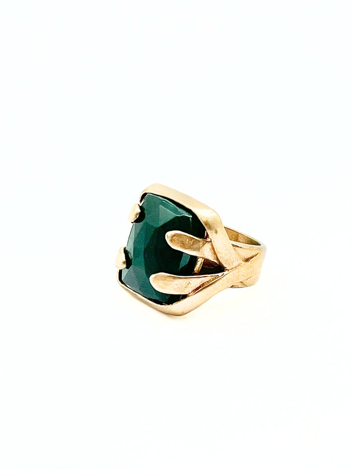 Catherine Rectangle Malachite Ring