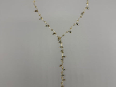 18k Y Necklace