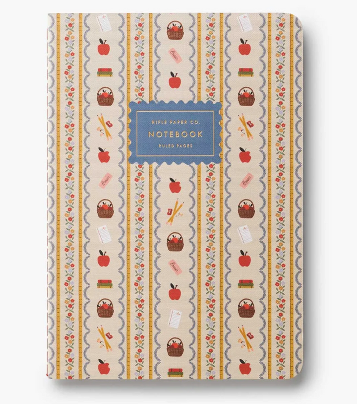 Set of 3 Schoolhouse Notebooks