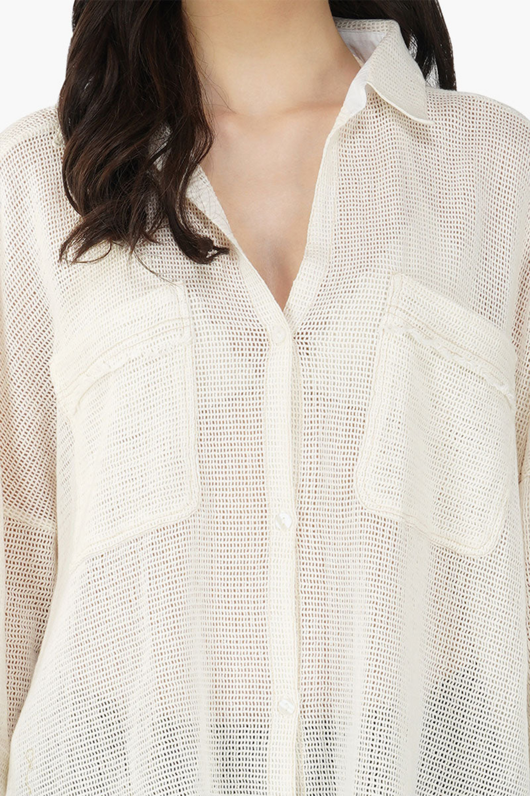 Fine Mesh Double Pocket Top