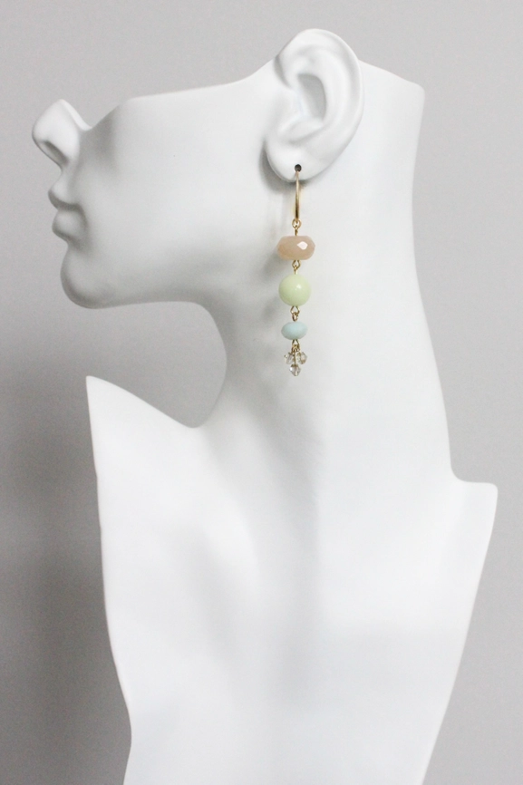Jade + Glass Earrings