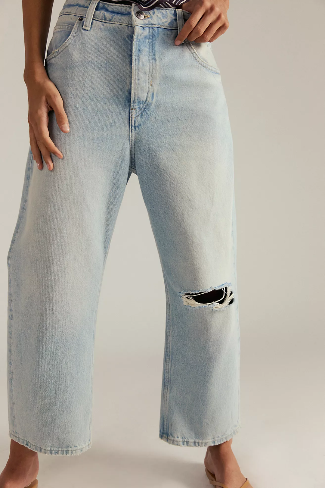 Deep Trance Dropped BF Jeans