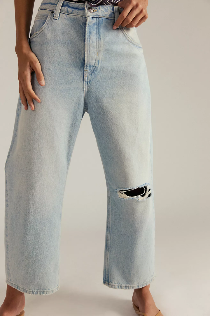 Deep Trance Dropped BF Jeans