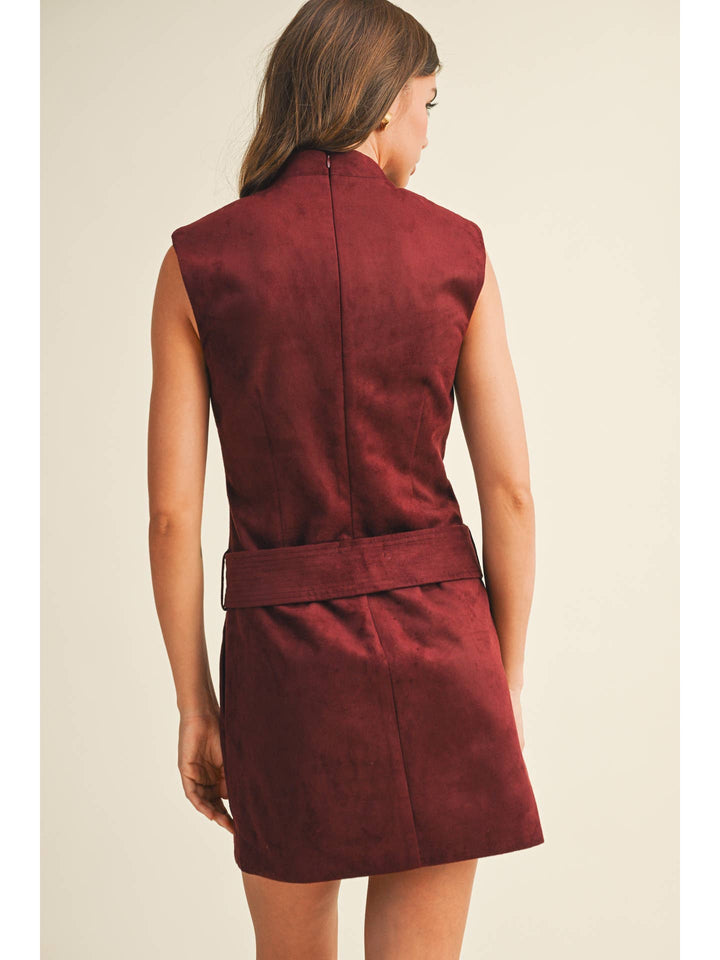 Suede Mini Dress