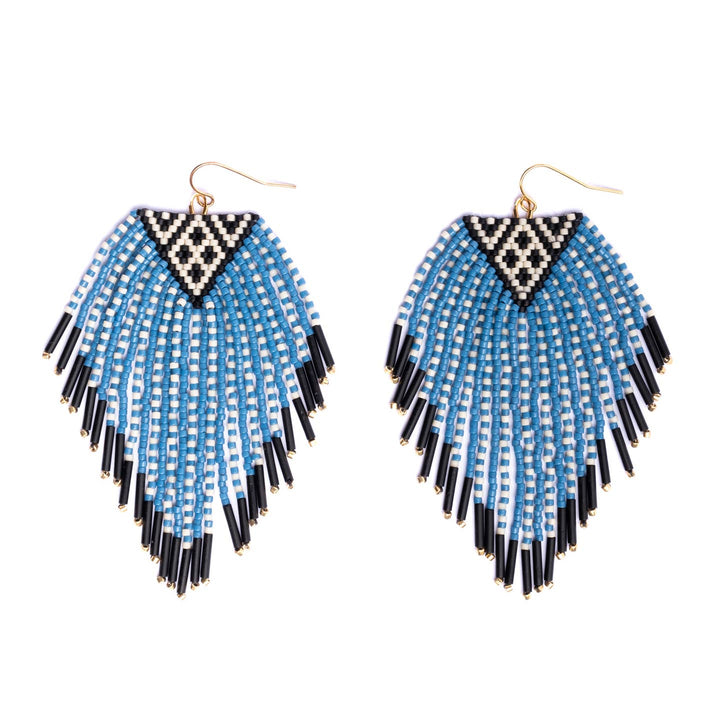 Sonoran Triangle Fringe Earrings