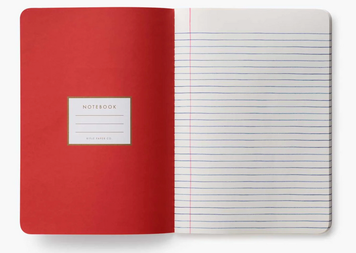 Set of 3 Schoolhouse Notebooks