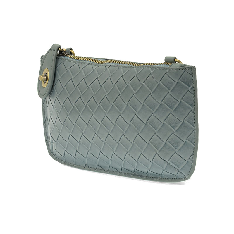 Wide Woven Crossbody Wristlet