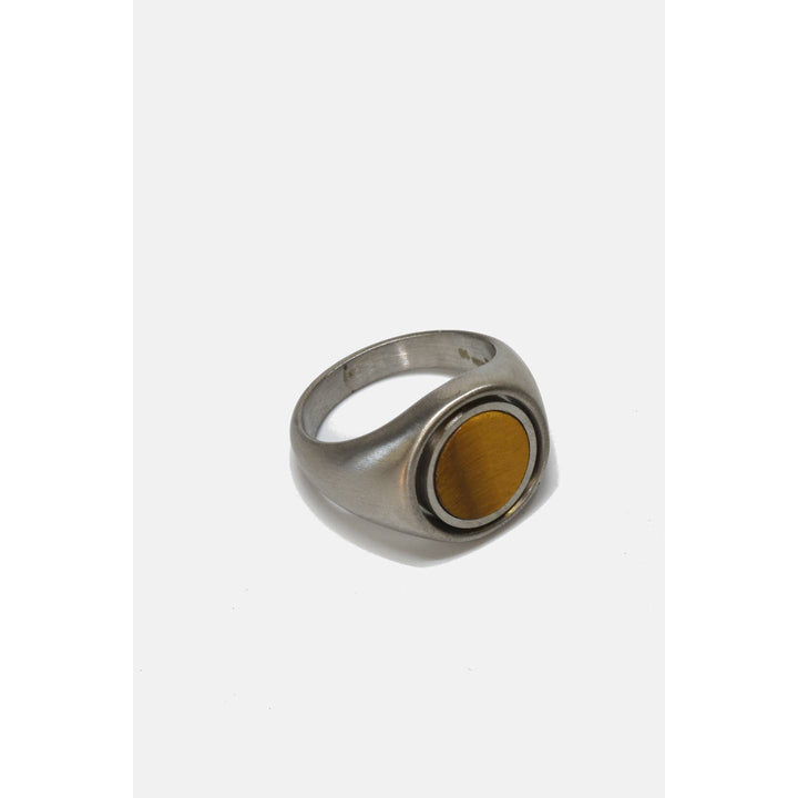 Reversible Onyx + Tiger Eye Ring