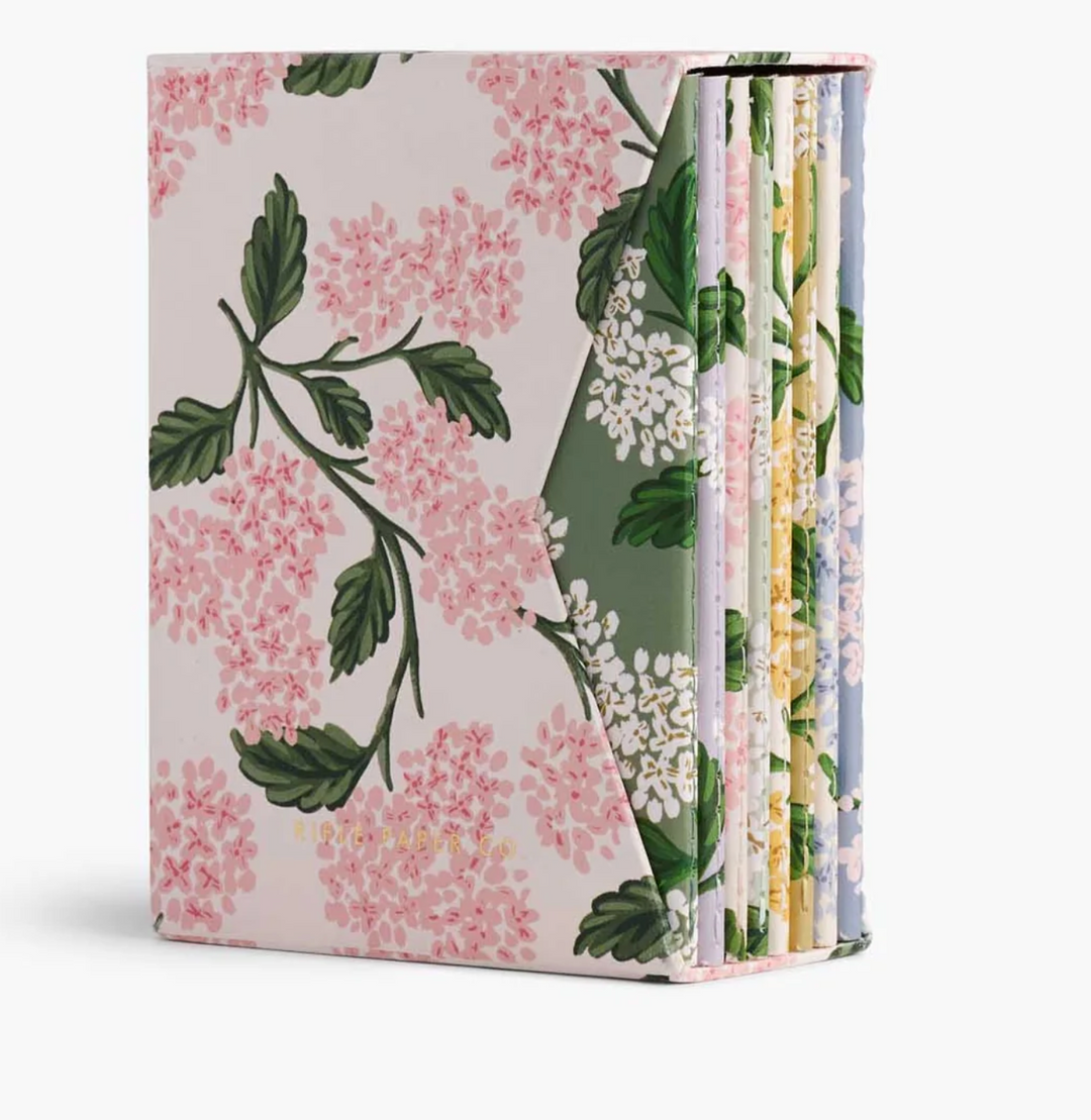 Hydrangea Pocket Notebook Boxed Set