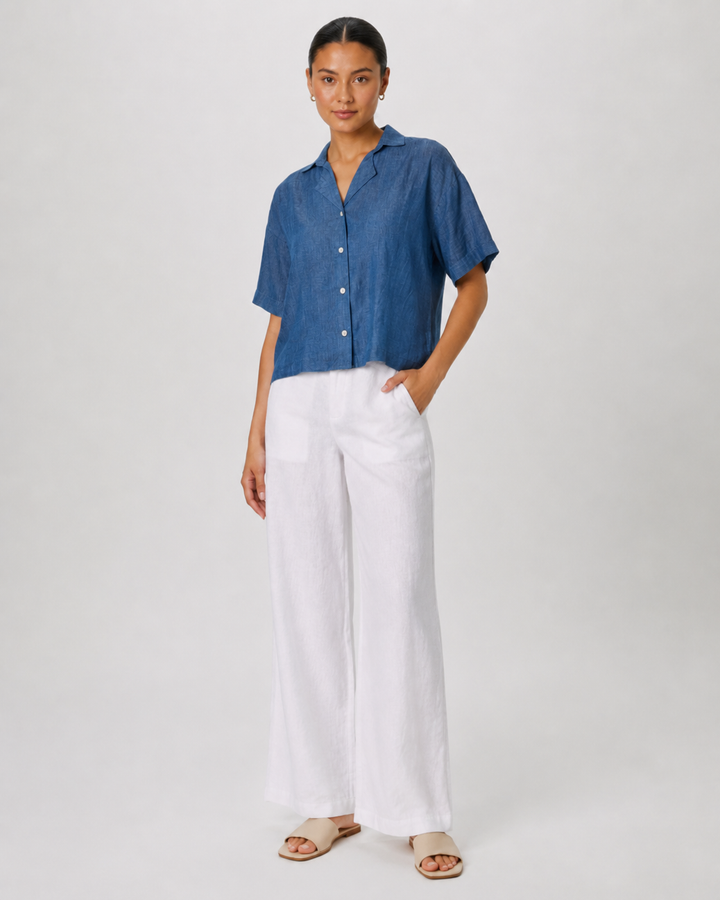 Brandon Cropped Button Up