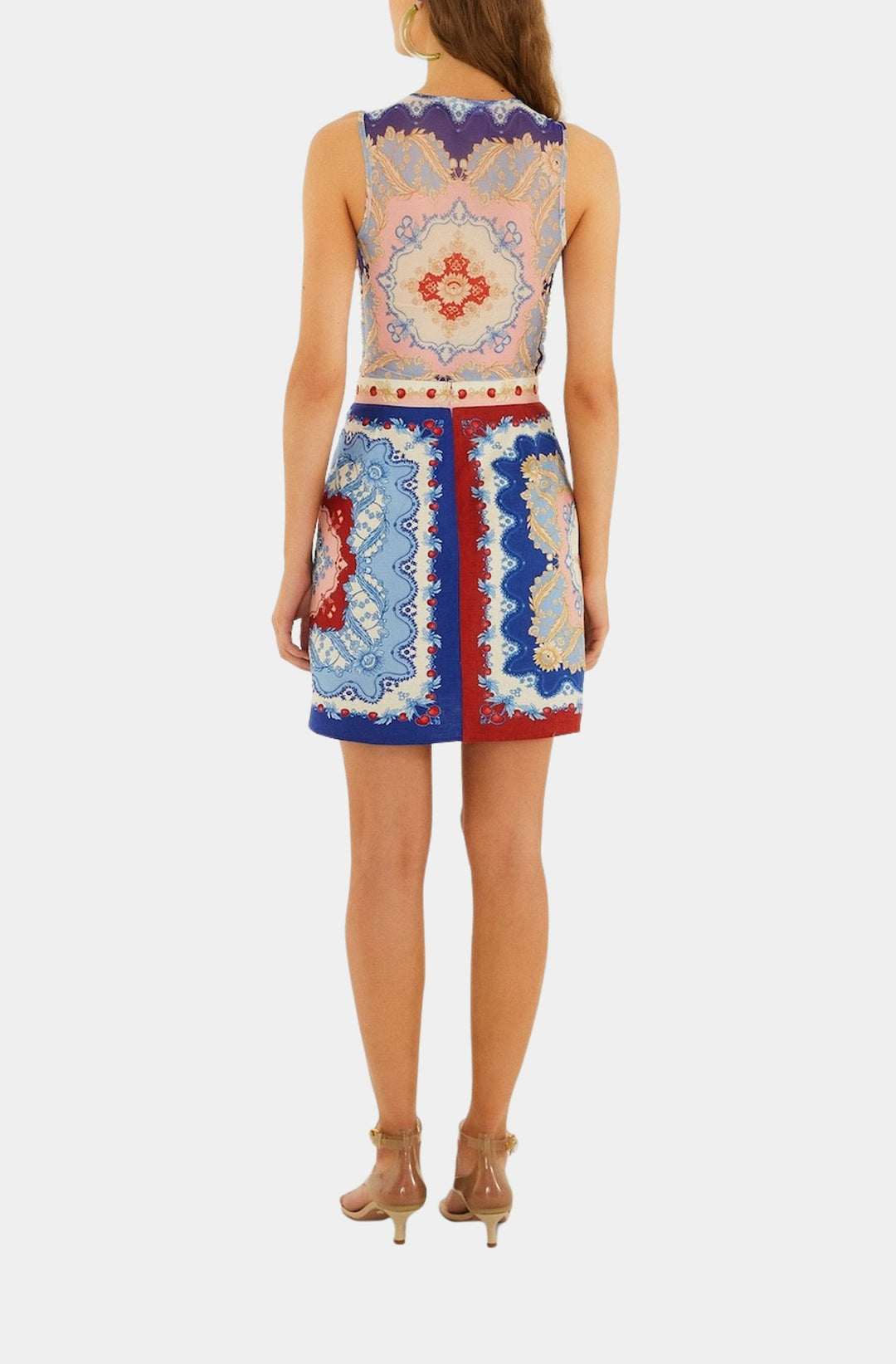 Royalty Scarf Mini Skirt