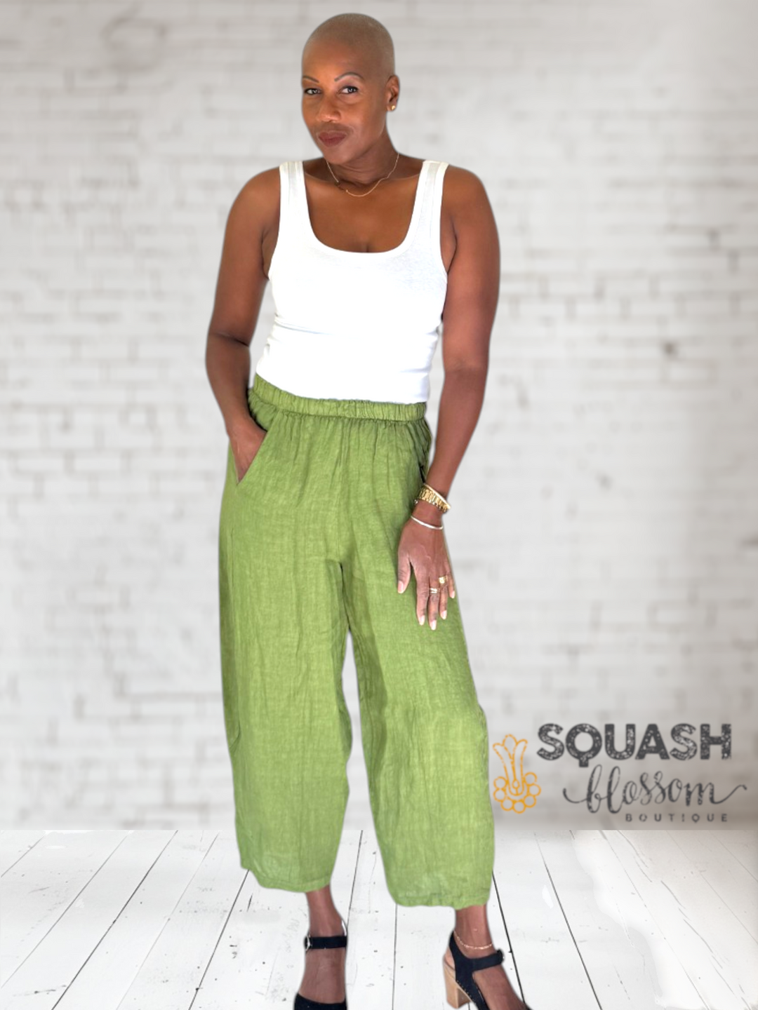 Linen 26 Crop Pant