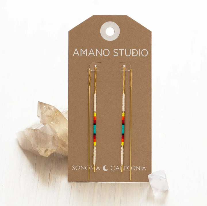 Miyuki Threader Earrings