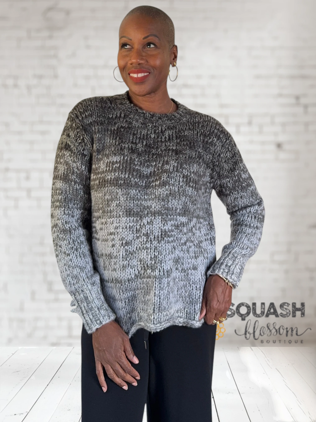Shades Chunky Crew Sweater